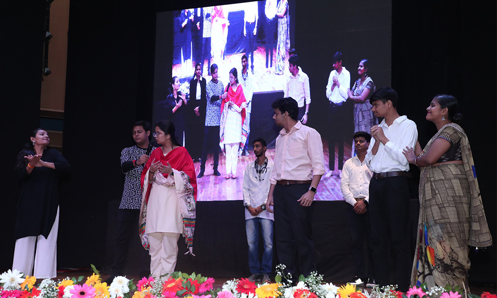 Deaf Student perform a act on Sign Language Day 2023