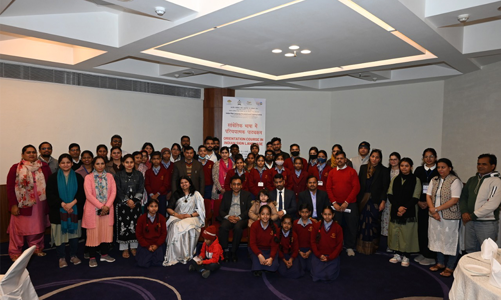 Group photo with secretary sir